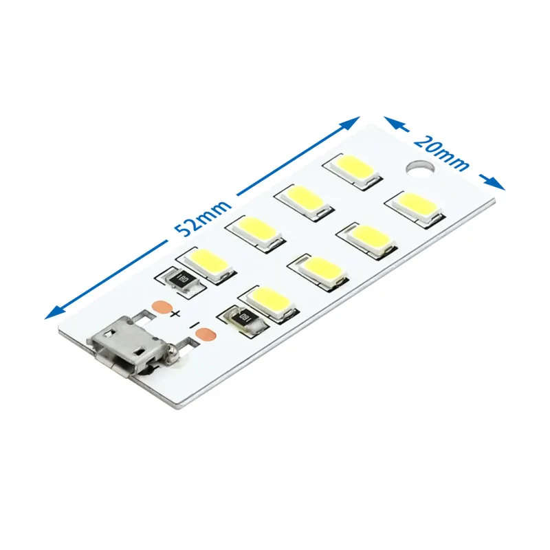 8 12 16 20 LED Beads Lighting Panel Module Street Vendor Lamp Emergency Light Night Light Micro USB Portable Light with Type C