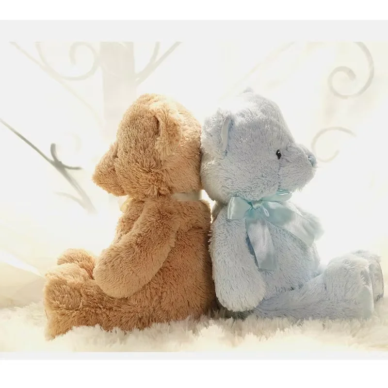 Cute Sitting Posture Bear Doll Plush Toys Soft Stuffed Doll Hug Pillow Birthday Party Wedding Home Decoration Room Decor Gift