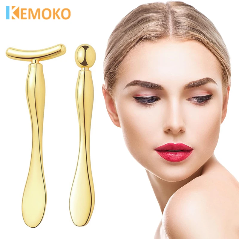 Eye Massage Roller Eye Cream Stick Applicator Cosmetic Spatula Anti Wrinkle Dark Circles Stainless Steel Beauty Cryo Roller Care