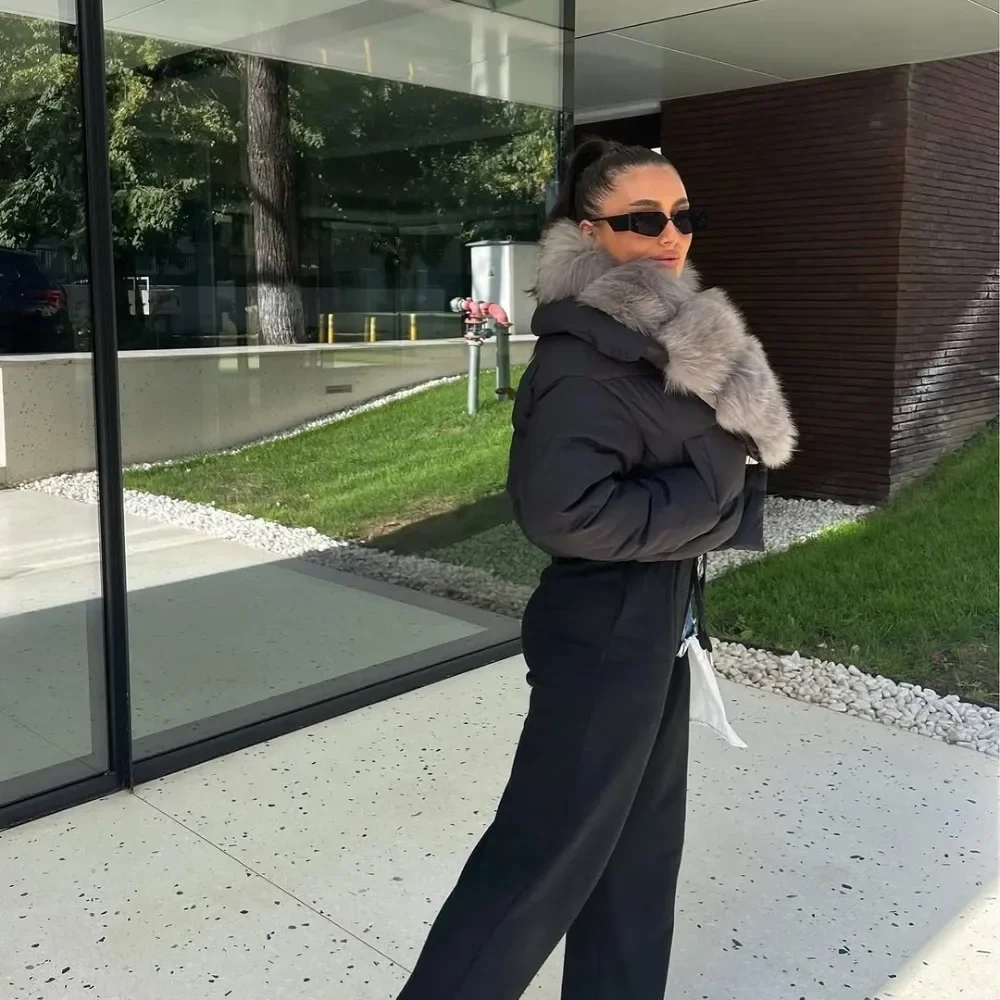 2025 outono inverno feminino parkas 90% pato branco para baixo jaqueta grande casaco de pele de raposa natural feminino pena curto puffer casaco feminino