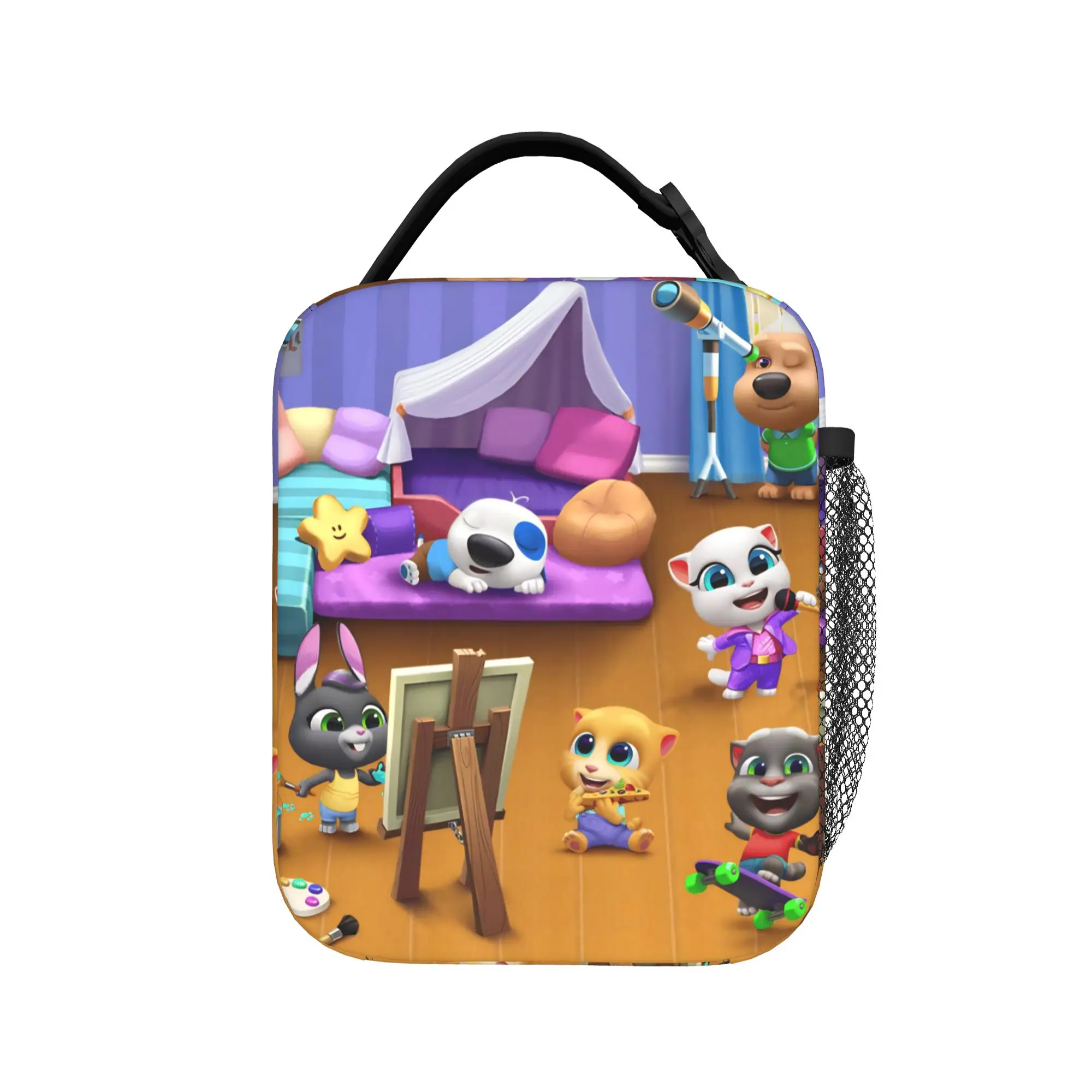 T-Talking T-Tom And F-Friends Insulated Lunch Bag Men Women  Food Container Bags Portable Cooler Thermal Lunch Boxes For Picnic