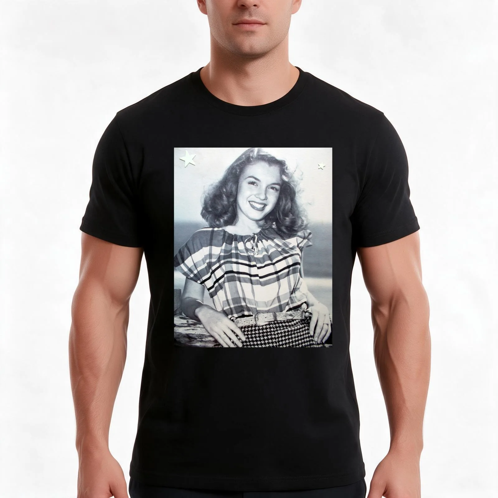 Norma Jeane Mortenson T-Shirt Summer Casual Cotton Tee Oversized Streetwear Tops Vintage Graphic Print Unisex Men Women