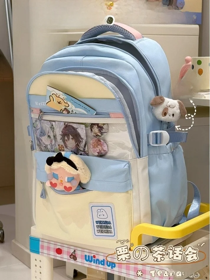 Leuke CavienKIon dubbele oulder tas School Bapa voor jongens en meisjes middelbare scholieren studenten anti-kolion