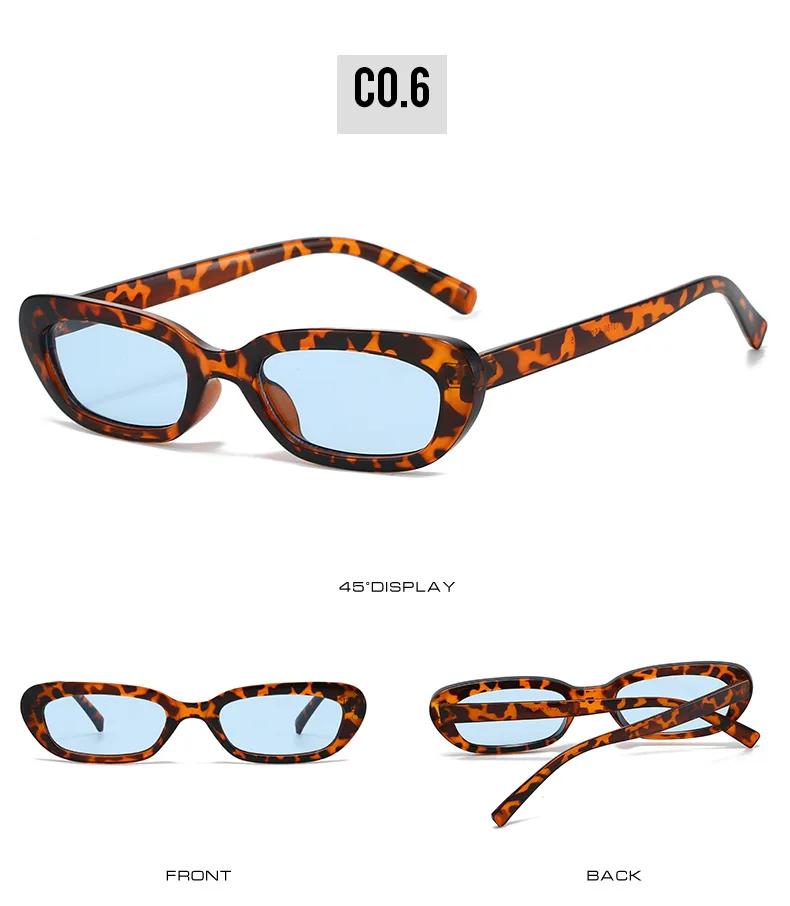 OEC CPO Ins Beliebte Fashion Square Luxus Sonnenbrille Frauen Marke Designer Rechteck Sonnenbrille Weibliche Candy Farbe Brillen – Detail 11