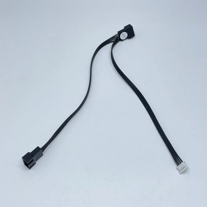 ITX Computer Motherboard PH2.0 4pin to 2-Port GPU Small 4pin PWM Cooling Fan Adapter Power Cable