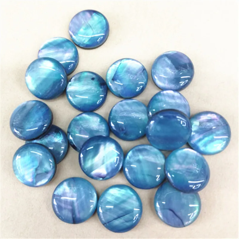 15PCS 14MM Abalone Shell Paper Cabochons With Plastic Buttoms Base Round Shape Many Colors Availble Becst DIY Jewelry Choices