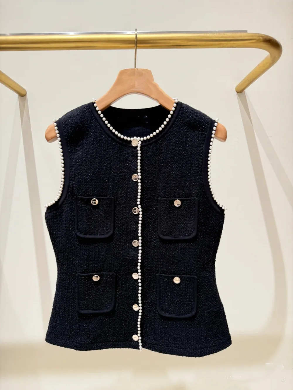 ชุดเสื้อกั๊กถักไหมพรมประดับเลื่อม พร้อมกระโปรง รุ่นไฮเอนด์ สไตล์ยุโรป แฟชั่นผู้หญิง สำหรับทุกฤดูกาล