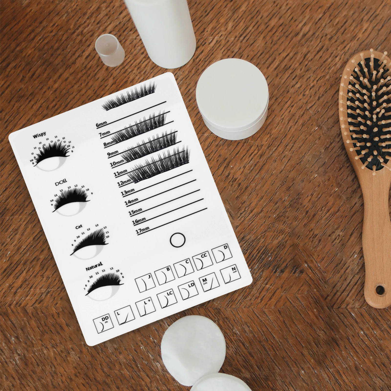 

1pc Eyelash Display Board White Lashes Extension Professionals Grafting Tray Beauty Salon Supply Tool Eyelash Storage