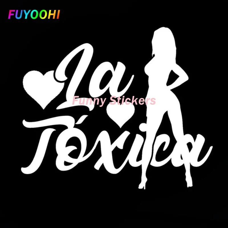 

FUYOOHI Exterior/Protection Funny Stickers Personality Creativity LA TOXICA Car Sticker Removable Waterproof Window Body Decal