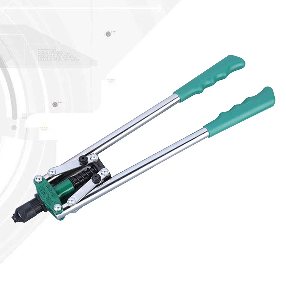 1Pcs Riveter Tool Professional Double Hand Manual Rivet Machine 17 Inch Fast Efficient Quiet Use for 32mm 42mm 48mm Nails Drill