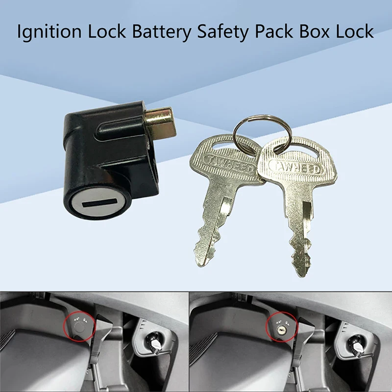 New Stainless Steel Motorcycle Steering Lock With Two Keys 2 Position Switch For GN125 GS125