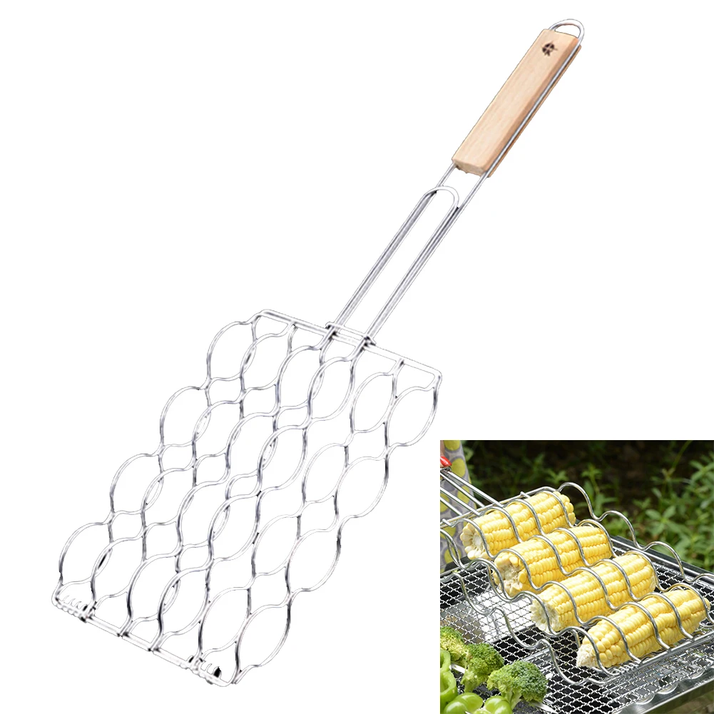 

Grill Sausage Rack Basket Enhanced Flavor And Easy To Clean Metal Sausage Clip BBQ Grill Sausage Holder Basket BBQ Accessories