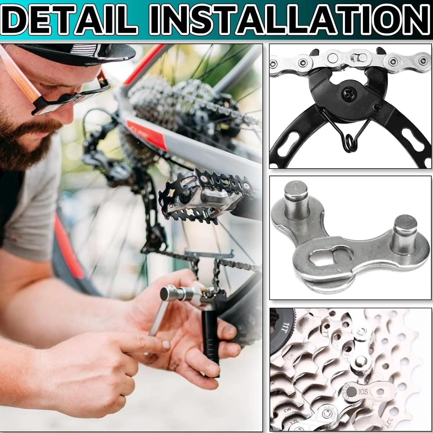 Bicycle Chain Master Link Power Missing Quick Link Connector 6/7/8/9/10/11/12 Speed for MTB Road Bike Accessory - view 6