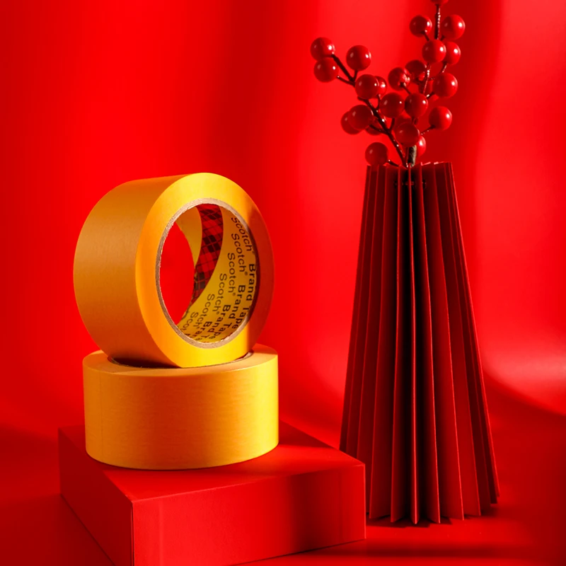 3M Masking Tape 244 Yellow High Temperature Resistant Washi Masking Tape Painting Art Spraying No Bleeding