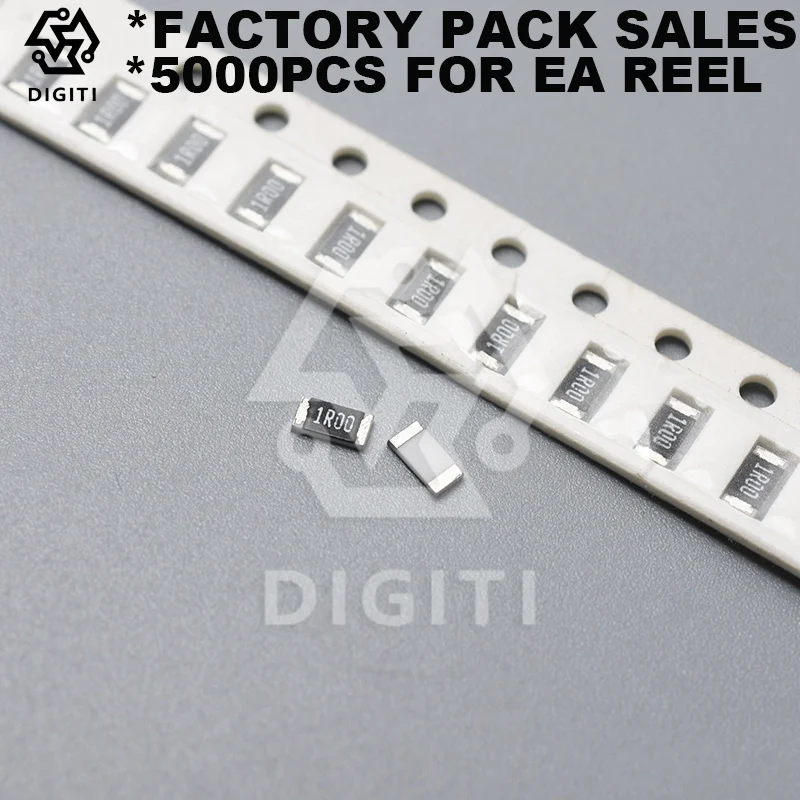 1206 المقاوم 3216 المقاوم رقاقة المقاومات SMD المقاوم 5% 0Ω ~ 10MΩ مقاومات الأغشية السميكة 125mW المقاوم 1/4W المقاوم SMD/SMT