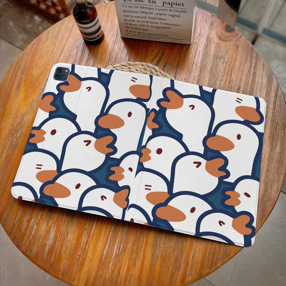 Lovely Goose Cartoon ipad case For Apple Air 10.9 iPad Pro 2020 Cover for iPad 10.2 11 12.9in 2021 Mini 5 6 Case