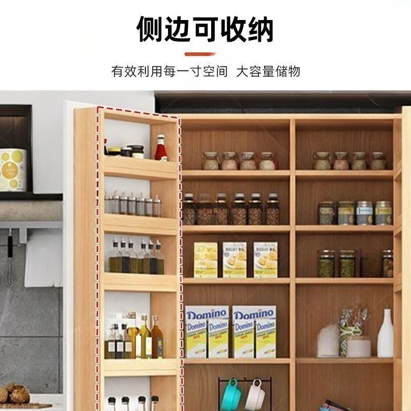Solid wood kitchen side cabinet Multifunctional locker Snack cabinet