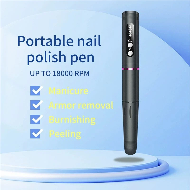 Nagelboormachine Elektrische draagbare nagelvijl Oplaadbare nagelschuurmachine voor gelnagels polijsten voor thuis manicure salon