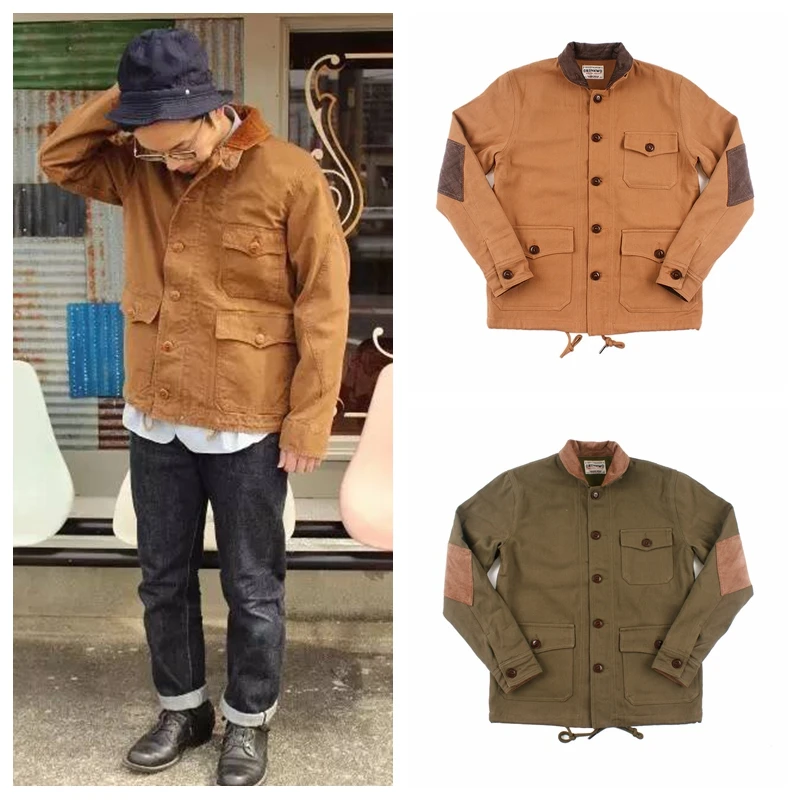 

Утепленная хлопковая куртка-жакет в винтажном стиле с отложным воротником в клетку для мужчин, осенняя модная повседневная верхняя одежда