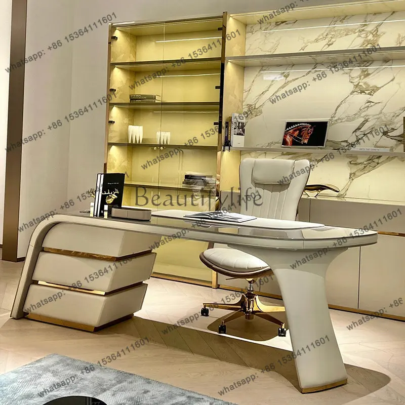 Corner Organizer Office Desk Desktop White Corner Study Executive Desk Gaming Standing Mesa