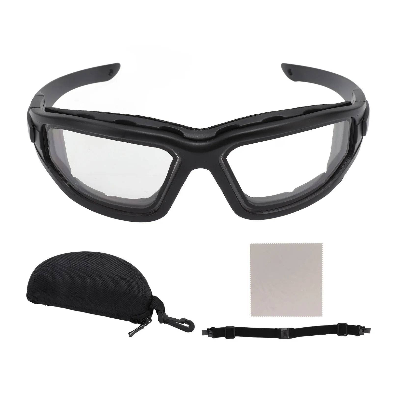 

ZK30 Anti Fog Goggles Dual Layer Lens Scratch Proof Impact Resistant UV Proof Eye Protection Detachable Glasses with Strap