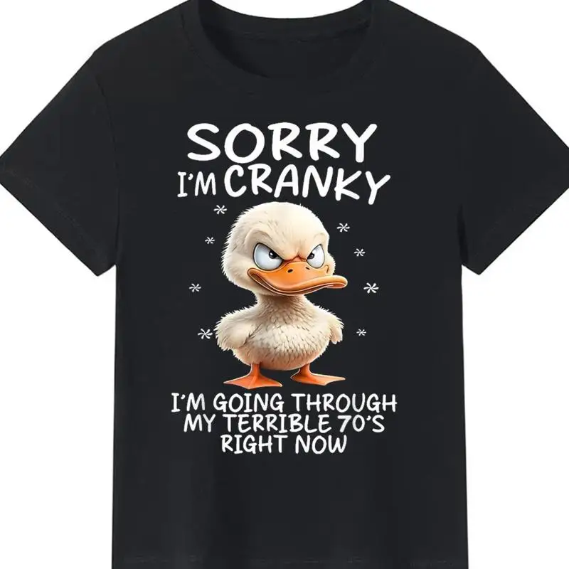 100 Cotton Funny Terrible 70s Duck T Shirt Casual Humorous V ò