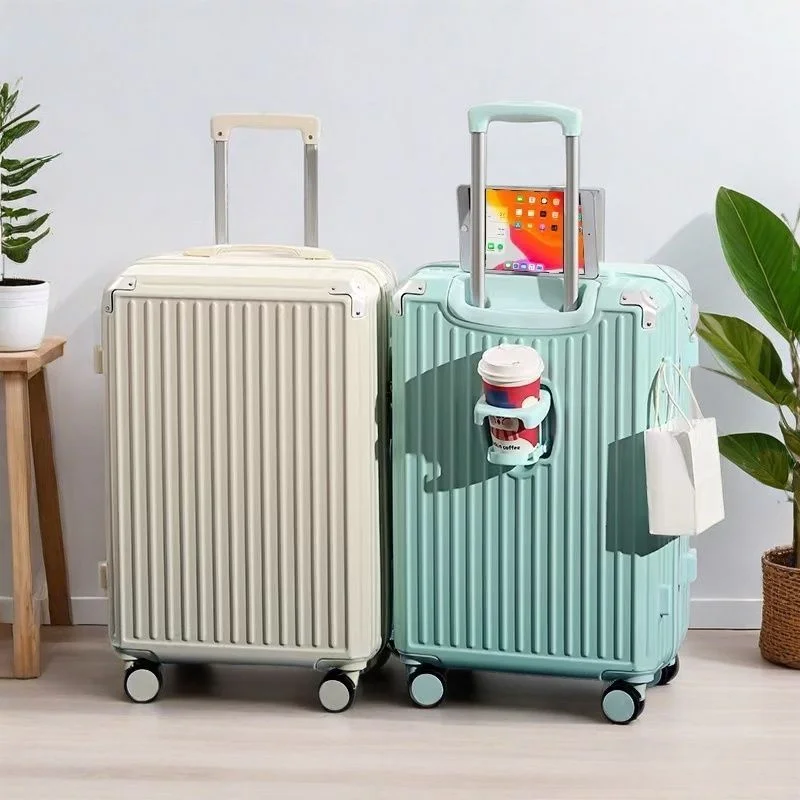 luggage-carry-on-suitcase-women's-2026-new-model-silent-wheels-travel-friendly-20-inch-24-small-28-large-password-lock-leathe