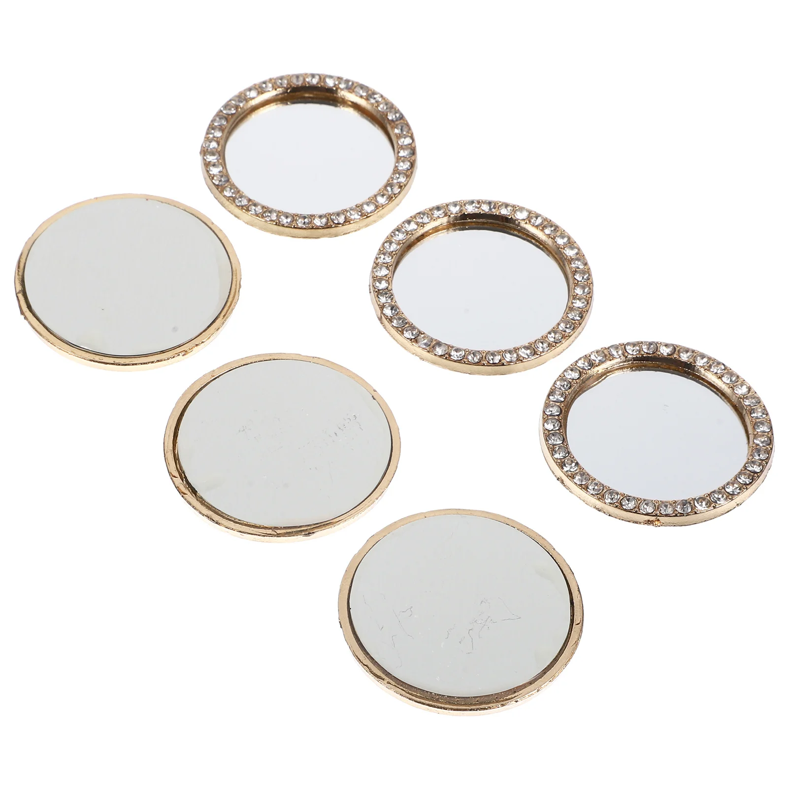 6 قطع مرآة سيلفي للهاتف، مرآة كاميرا خلفية صغيرة مستديرة عالية الوضوح لملحقات بث المكياج، ملحقات البث المباشر