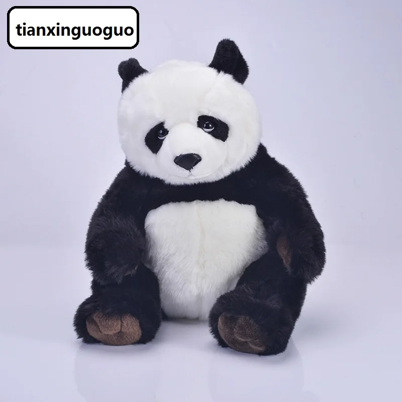 big plush panda toy high quality sitting panda doll soft doll gift about 42cm