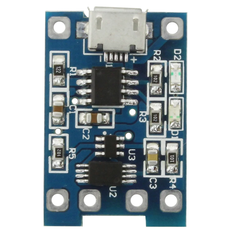 10 Pieces MICRO USB Interface TP4056 Charging Module Overcurrent and Overvoltage Charging and Discharging Protection