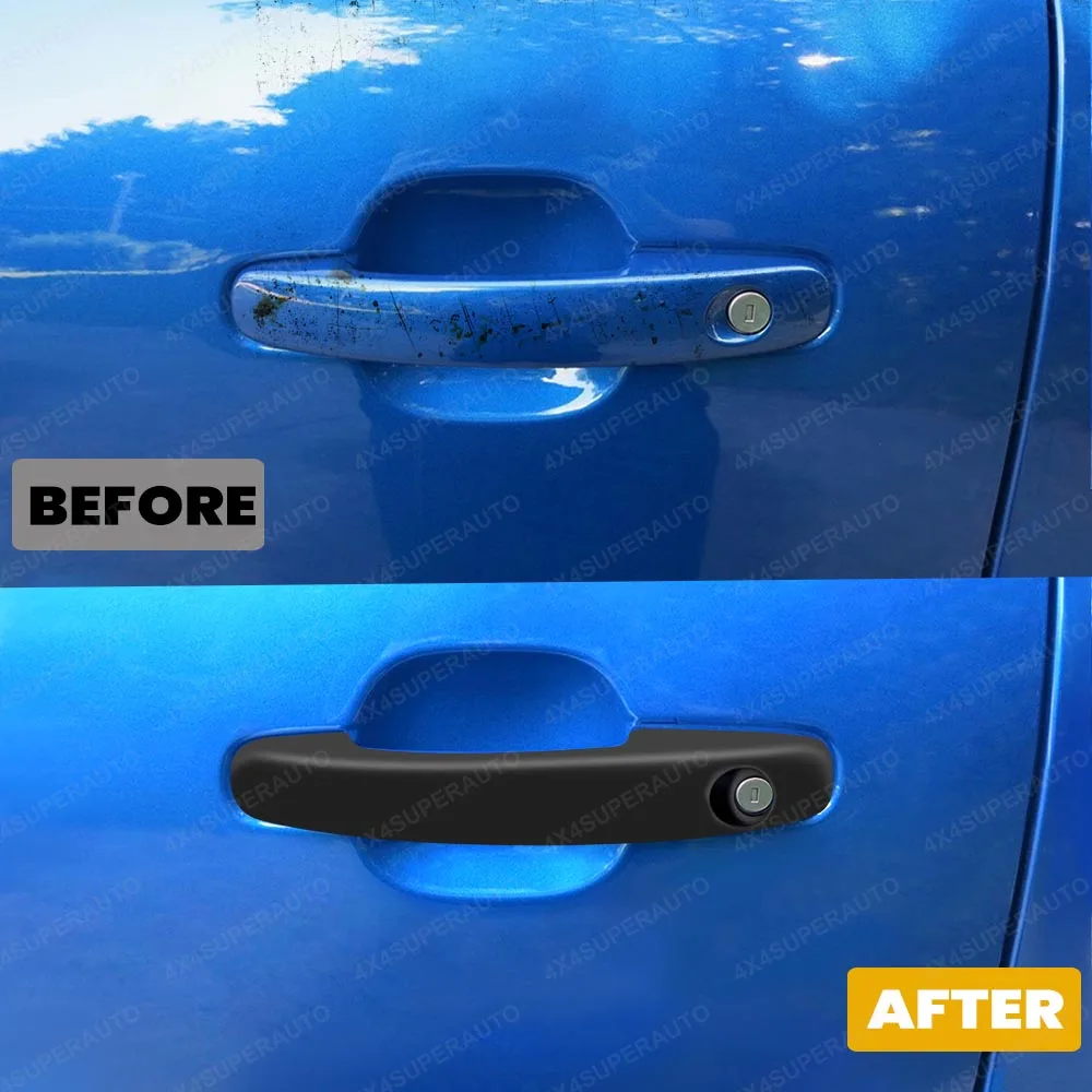 Door Handle Protection Door Handle Cover For Ford Ranger Next Gen T9 XL XLS XLT 2022 2023 2024 Matte Black Car Accessories