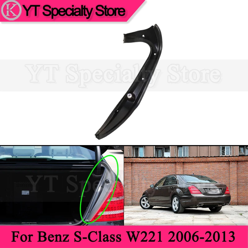 Kamshing Tail Cover Guide Plate For Benz S-Class W221 2006-2013 Trunk Trim Panel Luggage Compartment Cover Trunk Drain