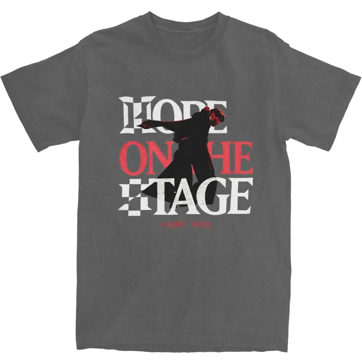 

Kpop Kpop J-Hope Hope On The Stage Tour 2025 Tour T Shirt Male Vintage Cotton T-Shirts Beach Round Neck Tee Shirt Big Size Tops
