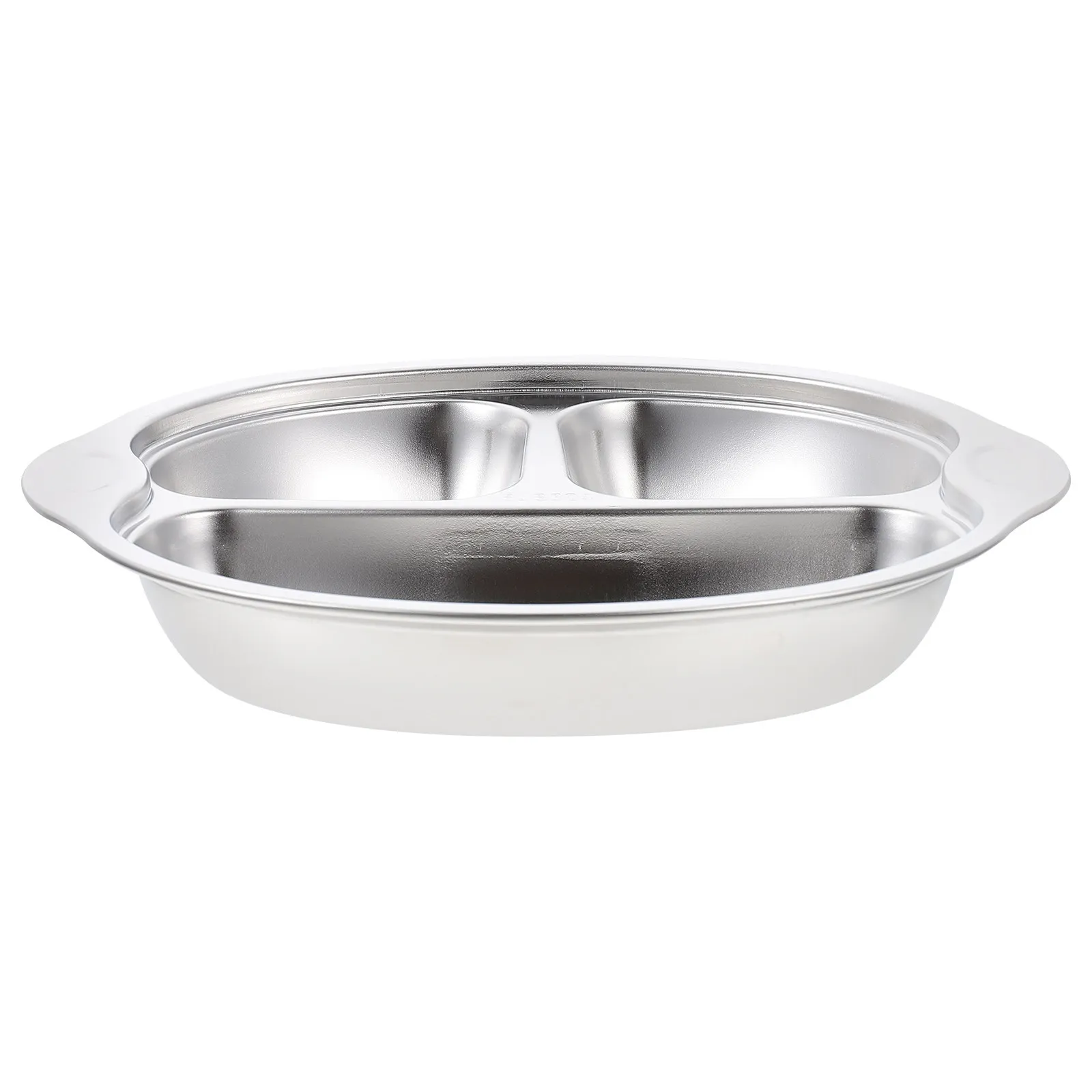 Cartoon Stainless Steel Food Divided Plate Thick Non Deforming Children Dinner Tray School Food Serving Compartment