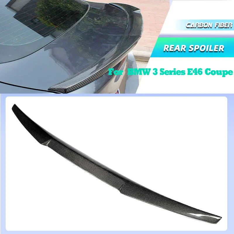 Carbon Fiber Car Rear Trunk Spoiler Wings for BMW 3 Series E46 Coupe 1996-2004 Racing Rear Spoiler Boot Trunk Wing Lip Body Kit