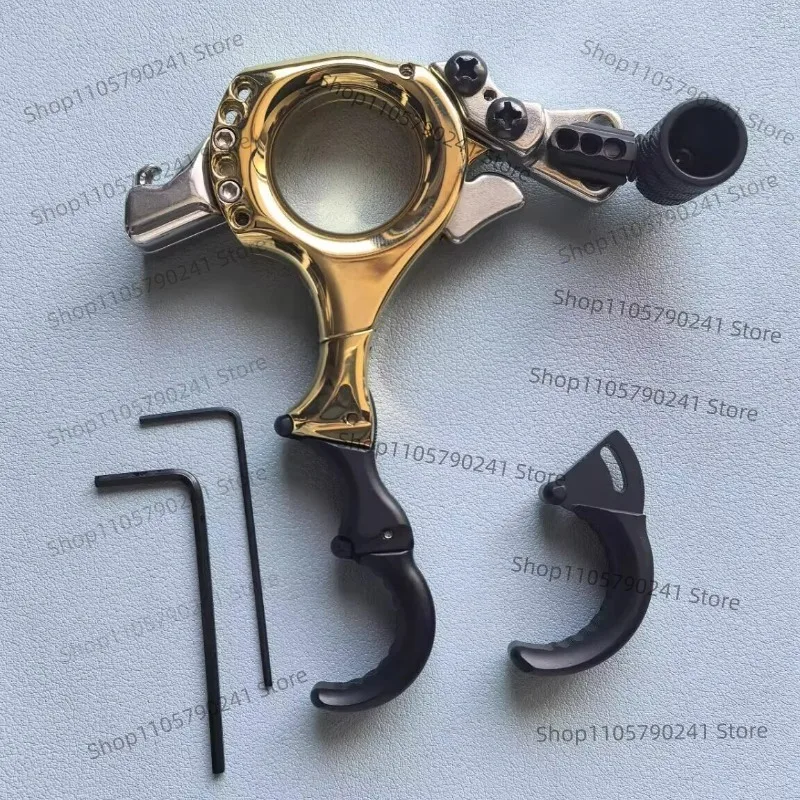 Adjustable Thumb Release Aid for Compound Bow, 360° Rotating Head Archery Trigger with Ergonomic Grip
