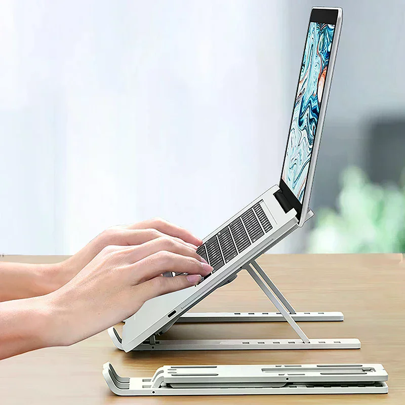 Universal Laptop Stand Adjustable Notebook Holder for Non-slip Foldable Cooling Base Bracket for Laptop/ Tablet/ Phone