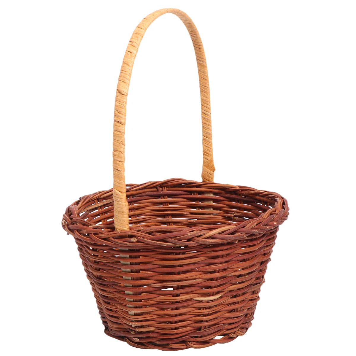 

1pc Mini Basket Desktop Decorative Handmade Weaving Storage For Kids Nursery School Diy Photo Prop Organizing Tidy Home Light