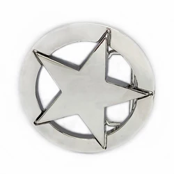 WesBuck Brand Pentagram Metal Vintage Belt Buckle Handmade Homemade Accessories Waistband DIY Western Cowboy Rock Style