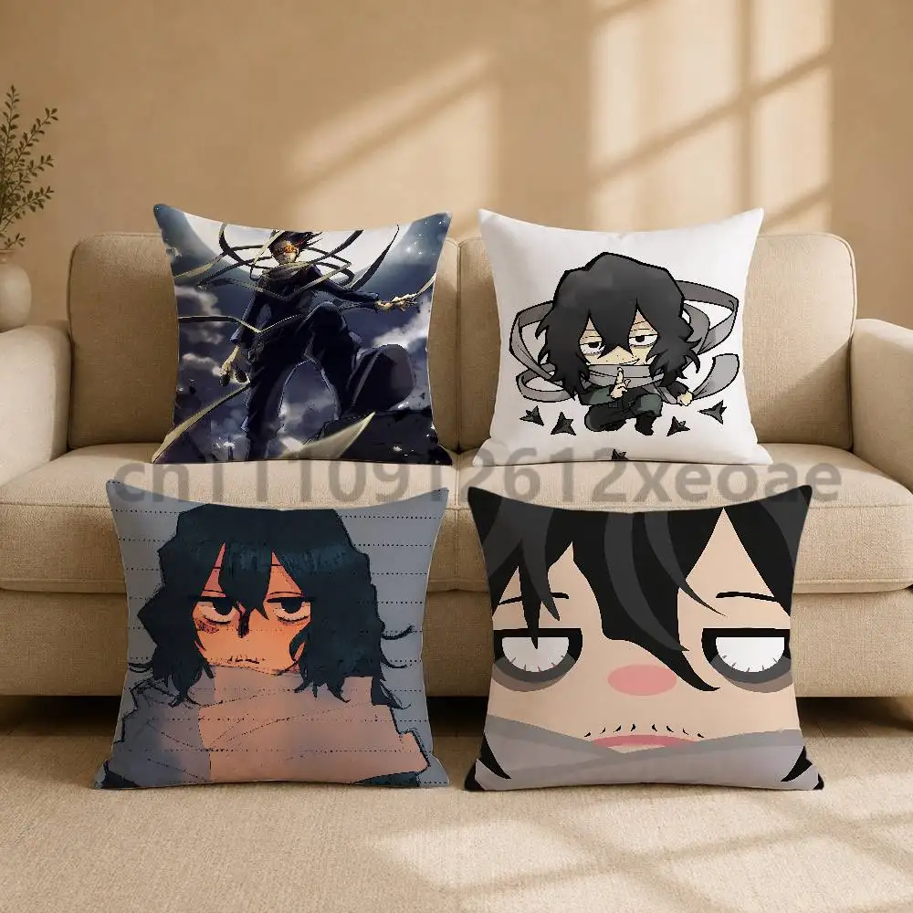 Shota Aizawa My Hero Academia Square Printed Pillow Case Cushion Cover for Sofa Couch Bedroom Living Room Home Decor