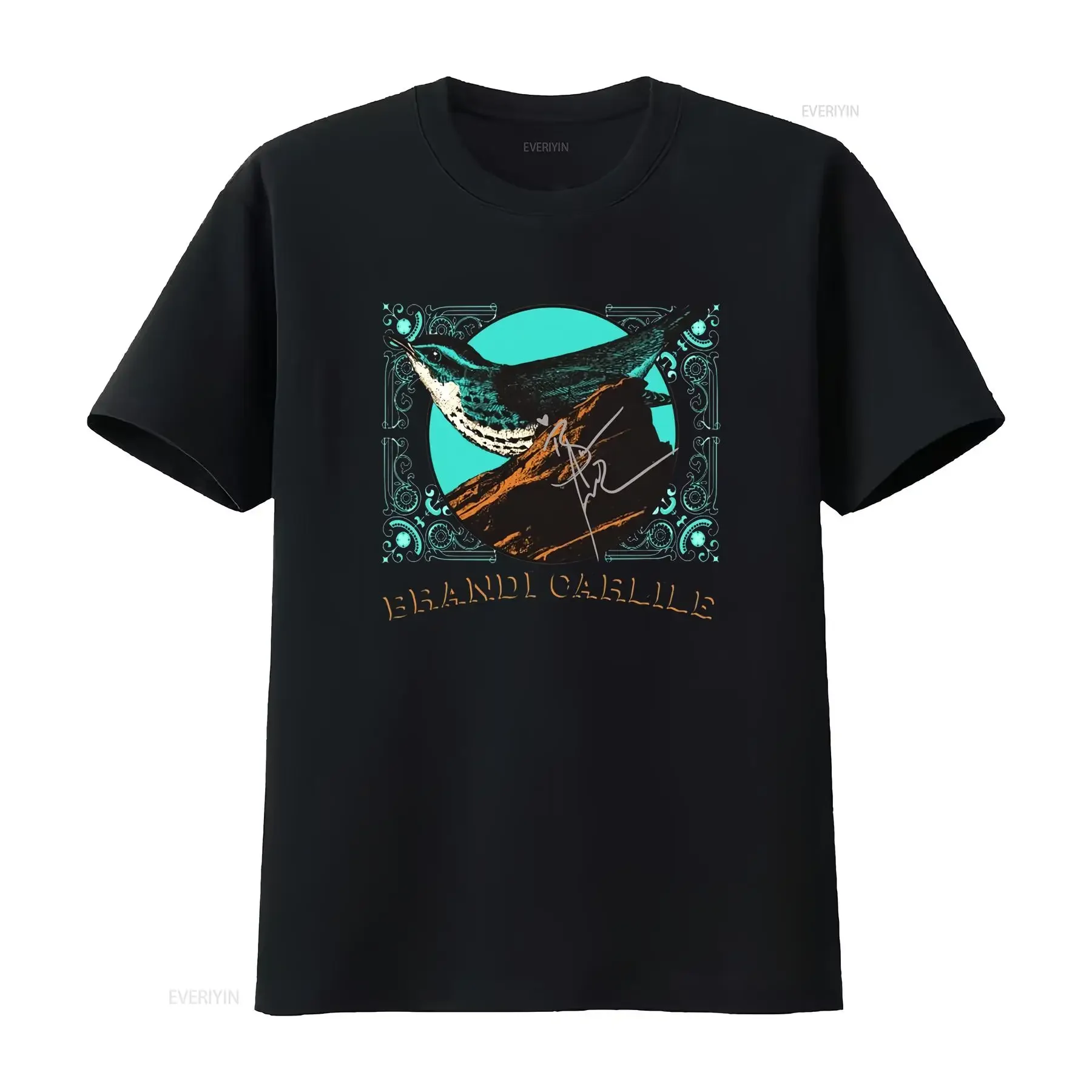 Brandi Carlile Signature T Shirt Classic Holiday  vintage Washed Comfortable Casual Versatile Top For Everyday Wear homme