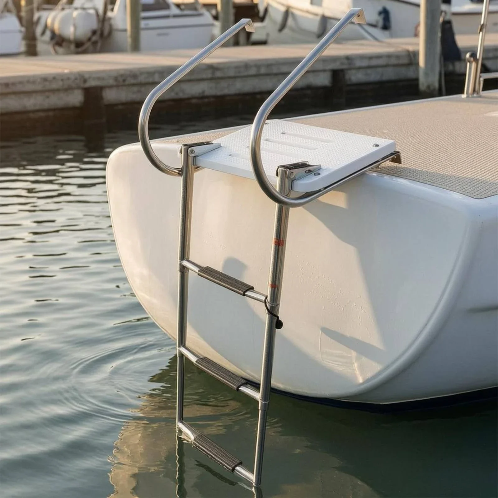 yesBoat Swim Platform Mounting Hardware Boat Boarding Ladder Marine Equipment Heavy Duty