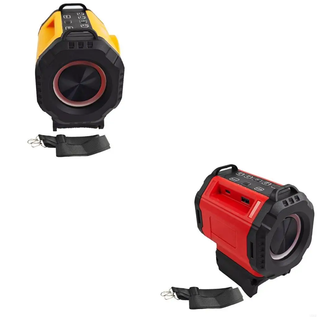 18V Battery Outdoor Portable Wireless Bluetooth-compatible Speaker Bass Portable Lighting Multifunctional Night Light