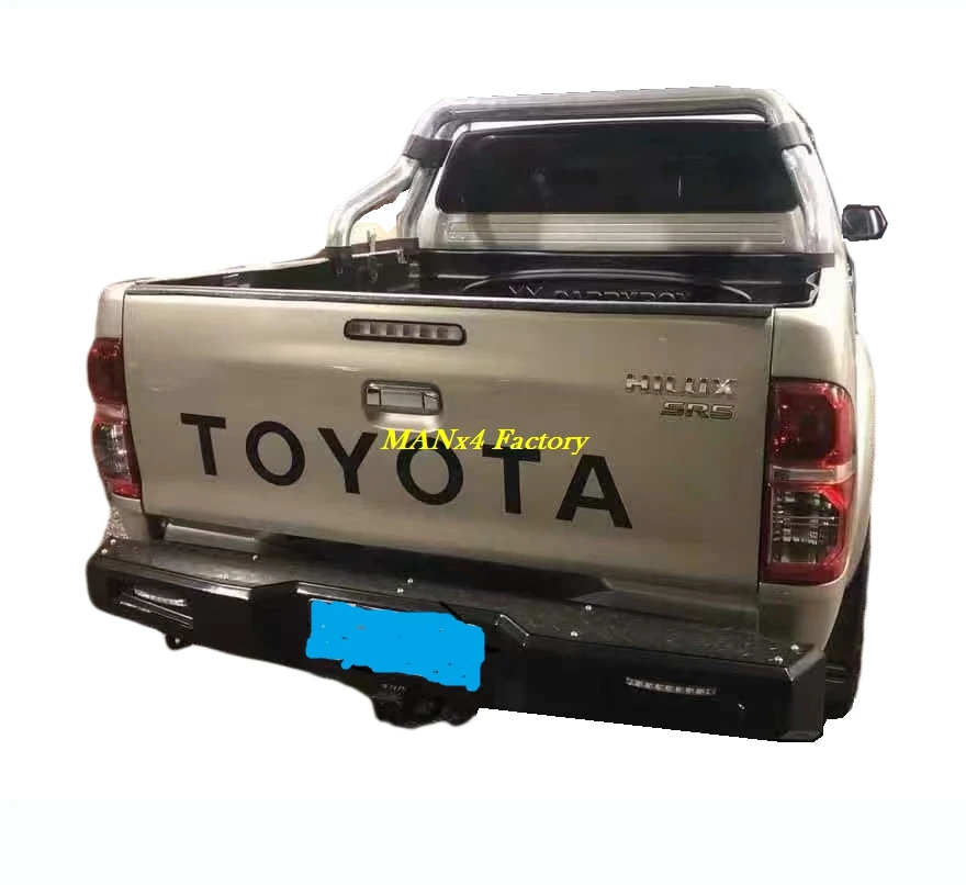 

Задний бампер MANx4 Off-Road Steel для Hilux Vigo 05-15 серого поколения