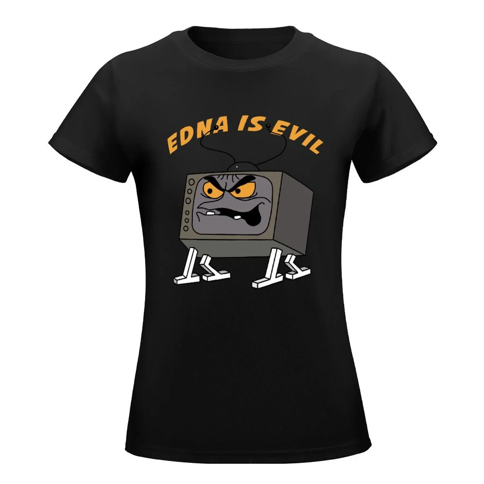 Evil Edna Is Evil T-Shirt oversized anime clothes Female clothing t-shirts for Women cotton