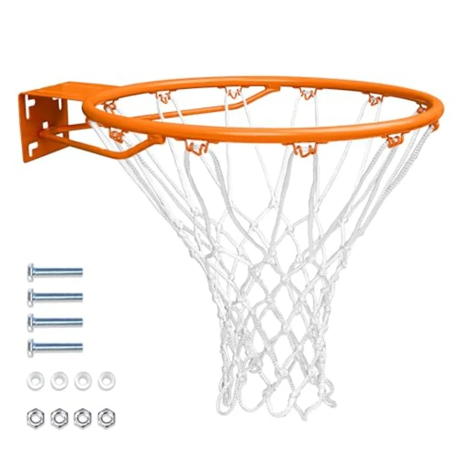 

Regulation 18" Steel Basketball Rim - Choose from or - Use for Replacement or Garage Mount
