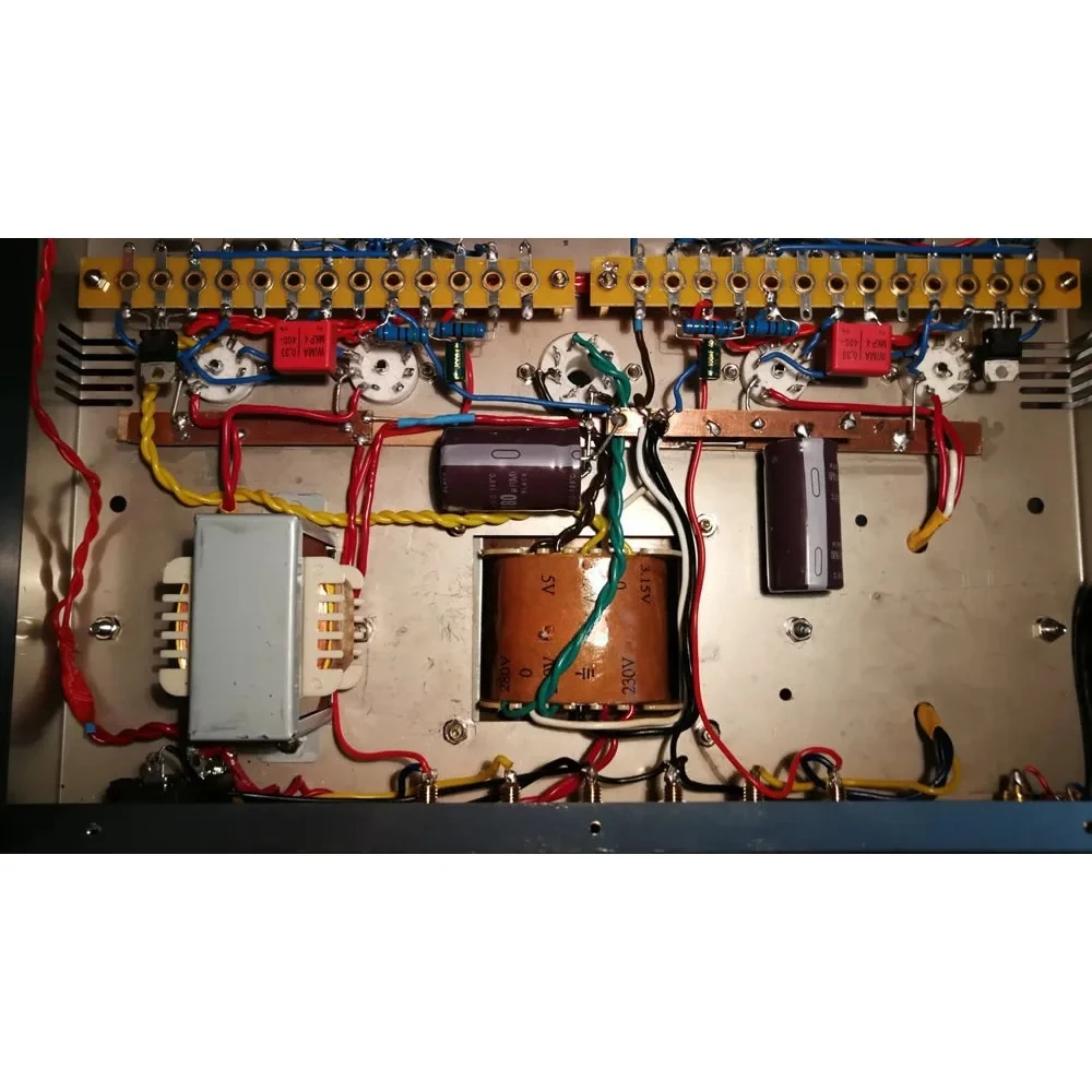 8W+8W Stereo Vacuum Tube Amplifier Spartan T1 185W Power Transformer 6N2 6P1 5Z4PA Tube Assembly