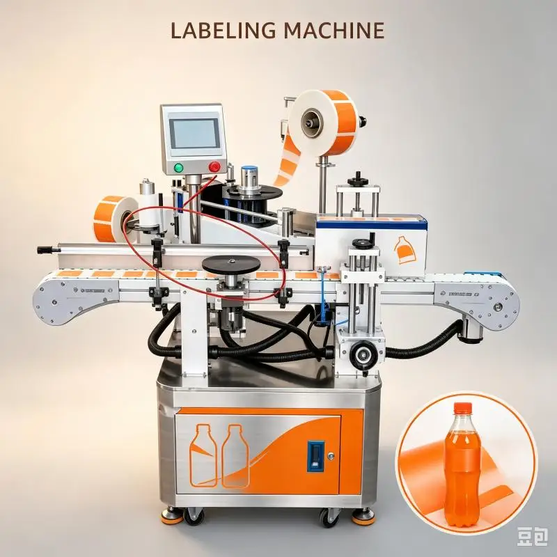 High Accuracy Labeling Machine Automatic Sticker Applicator Stable Running Equipment For Production Line Applications
