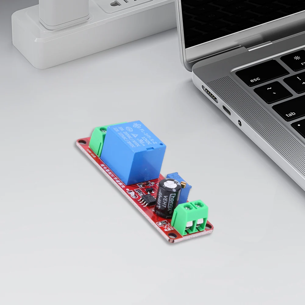 Moduł przekaźnika czasowego opóźnienia NE555 0~10S Regulowany moduł wyłącznika czasowego 5/12V Generowanie impulsów Cykl pracy dla Arduino