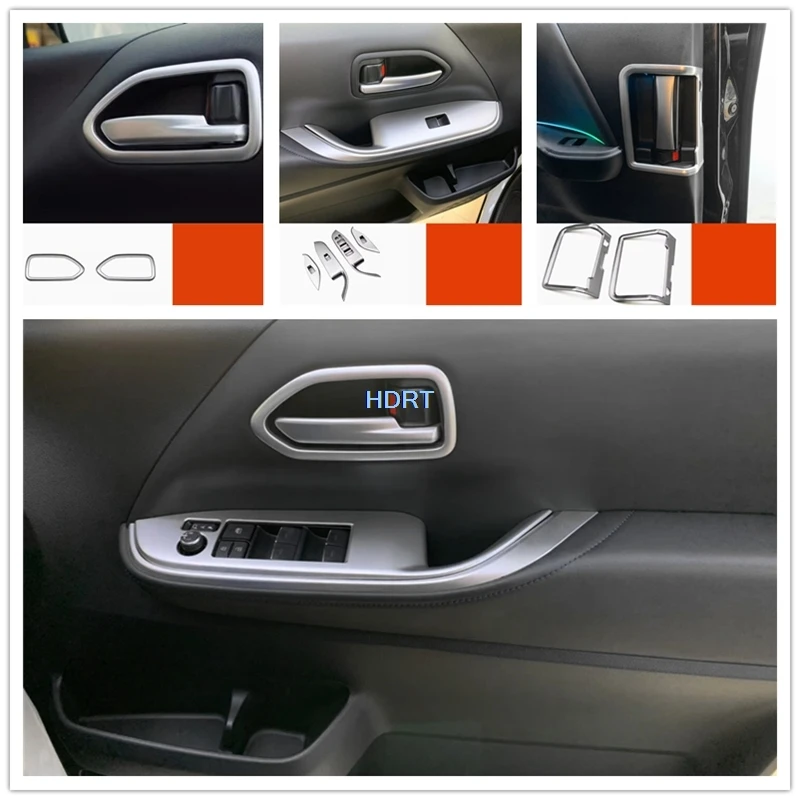 

Car Styling Gear Shift Rear Air Vent Outlet Window Control Panel Water Cup Trim Silver Interior For Toyota Voxy 90 Series 2022 +